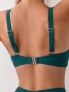 2-Piece Green Bikini Set - Upper Back