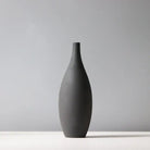 Morandi-Inspired Matte Ceramic Vase - Black Tall