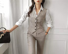 Signature 3-Piece Women's Suit in Brown without Blazer