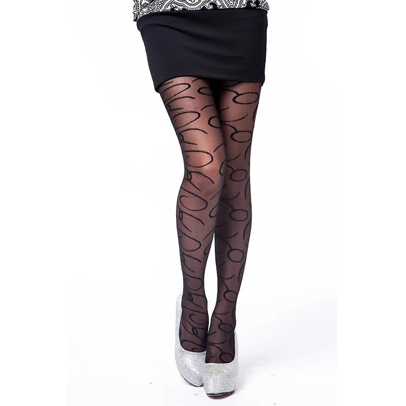 omen's Ultra-Sheer Patterned Tights