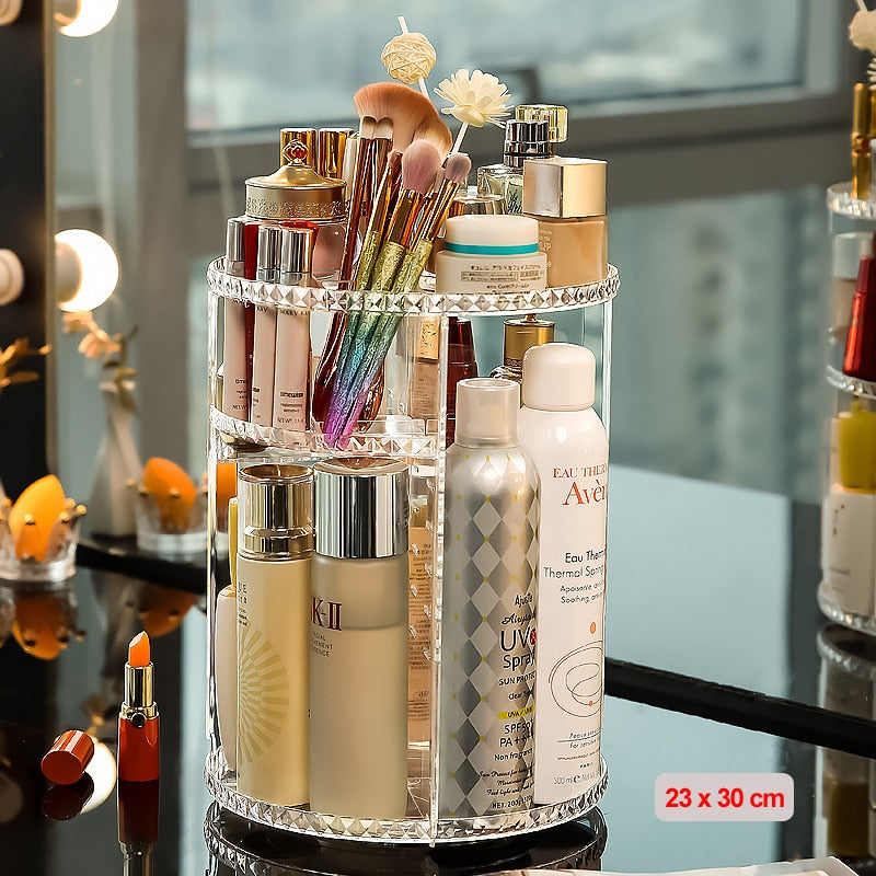 360 Degree Rotating Stylish Makeup Organizer Model 5